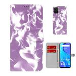 For UMIDIGI A7S Cloud Fog Pattern Horizontal Flip Leather Case with Holder & Card Slot & Wallet(Purple)