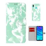 For Huawei P smart 2019 / Honor 10 Lite Cloud Fog Pattern Horizontal Flip Leather Case with Holder & Card Slot & Wallet(Mint Green)