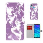 For Huawei P smart 2019 / Honor 10 Lite Cloud Fog Pattern Horizontal Flip Leather Case with Holder & Card Slot & Wallet(Purple)