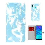 For Huawei P smart 2019 / Honor 10 Lite Cloud Fog Pattern Horizontal Flip Leather Case with Holder & Card Slot & Wallet(Sky Blue)