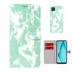 For Huawei P40 Lite Cloud Fog Pattern Horizontal Flip Leather Case with Holder & Card Slot & Wallet(Mint Green)