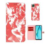 For Huawei P40 Lite Cloud Fog Pattern Horizontal Flip Leather Case with Holder & Card Slot & Wallet(Red)