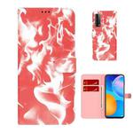 For Huawei P smart 2021 / Y7a Cloud Fog Pattern Horizontal Flip Leather Case with Holder & Card Slot & Wallet(Red)