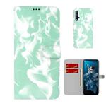 For Huawei Honor 20 / nova 5T Cloud Fog Pattern Horizontal Flip Leather Case with Holder & Card Slot & Wallet(Mint Green)