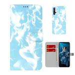 For Huawei Honor 20 / nova 5T Cloud Fog Pattern Horizontal Flip Leather Case with Holder & Card Slot & Wallet(Sky Blue)