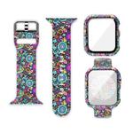 Silicone Printing Integrated Watch Case Watch Band For Apple Watch Series 3 & 2 & 1 42mm(Ferris Wheel)