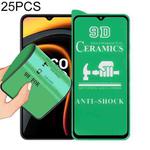 For Xiaomi Poco C3 25 PCS 9D Full Screen Full Glue Ceramic Film