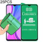 For Xiaomi Redmi 9 Prime 25 PCS 9D Full Screen Full Glue Ceramic Film