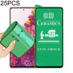 For Samsung Galaxy S20 FE 25 PCS 9D Full Screen Full Glue Ceramic Film