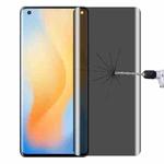 For vivo X50 Pro 0.3mm 9H Surface Hardness 3D Curved Surface Privacy Glass Film