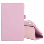 For Samsung Galaxy Tab A7 Lite T220 / T225 Litchi Texture Solid Color Horizontal Flip Leather Case with Holder & Pen Slot(Pink)