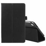 For Samsung Galaxy Tab A7 Lite T220 / T225 Litchi Texture Solid Color Horizontal Flip Leather Case with Holder & Pen Slot(Black)