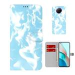 For Xiaomi Redmi Note 9T / Note 9 5G (CN Version) Cloud Fog Pattern Horizontal Flip Leather Case with Holder & Card Slot & Wallet(Sky Blue)