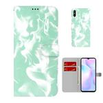For Xiaomi Redmi 9A Cloud Fog Pattern Horizontal Flip Leather Case with Holder & Card Slot & Wallet(Mint Green)