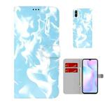 For Xiaomi Redmi 9A Cloud Fog Pattern Horizontal Flip Leather Case with Holder & Card Slot & Wallet(Sky Blue)