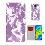 For  Xiaomi Redmi Note 9 / 10X 4G Cloud Fog Pattern Horizontal Flip Leather Case with Holder & Card Slot & Wallet(Purple)