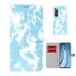 For Xiaomi Mi 10S Cloud Fog Pattern Horizontal Flip Leather Case with Holder & Card Slot & Wallet(Sky Blue)