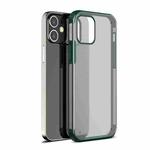 For iPhone 12 / 12 Pro Shockproof Ultra-thin Frosted TPU + PC Protective Case(Green)