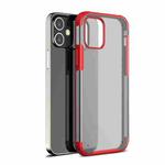 For iPhone 12 / 12 Pro Shockproof Ultra-thin Frosted TPU + PC Protective Case(Red)