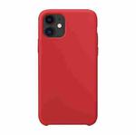 For iPhone 11 Ultra-thin Liquid Silicone Protective Case (Red)