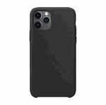 For iPhone 11 Pro Ultra-thin Liquid Silicone Protective Case (Black)