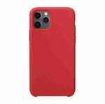 For iPhone 11 Pro Ultra-thin Liquid Silicone Protective Case (Red)