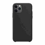For iPhone 11 Pro Max Ultra-thin Liquid Silicone Protective Case (Black)