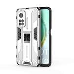 For Xiaomi Mi 10T 5G Supersonic PC + TPU Shock-proof Protective Case with Holder(White)