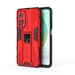 For Xiaomi Mi 10T 5G Supersonic PC + TPU Shock-proof Protective Case with Holder(Red)
