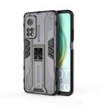 For Xiaomi Mi 10T 5G Supersonic PC + TPU Shock-proof Protective Case with Holder(Grey)