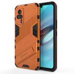 For vivo S9e Punk Armor 2 in 1 PC + TPU Shockproof Case with Invisible Holder(Orange)