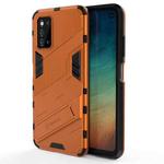 For Samsung Galaxy F52 5G Punk Armor 2 in 1 PC + TPU Shockproof Case with Invisible Holder(Orange)