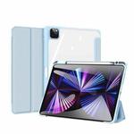 For iPad Pro 11 2022 / 2021 / 2020 DUX DUCIS TOBY Series Shockproof PU Leather + PC + TPU Horizontal Flip Tablet Case with Holder & Pen Slot & Sleep / Wake-up Function(Blue)