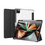 DUX DUCIS TOBY Series Shockproof PU Leather + PC + TPU Horizontal Flip Tablet Case with Holder & Pen Slot & Sleep / Wake-up Function For iPad Pro 12.9 2022 / 2021 / 2020(Black)