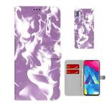 For Samsung Galaxy A10 / M10 Cloud Fog Pattern Horizontal Flip Leather Case with Holder & Card Slot & Wallet(Purple)