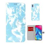 For Samsung Galaxy A10 / M10 Cloud Fog Pattern Horizontal Flip Leather Case with Holder & Card Slot & Wallet(Sky Blue)