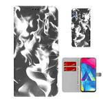 For Samsung Galaxy A10 / M10 Cloud Fog Pattern Horizontal Flip Leather Case with Holder & Card Slot & Wallet(Black)