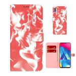 For Samsung Galaxy A10 / M10 Cloud Fog Pattern Horizontal Flip Leather Case with Holder & Card Slot & Wallet(Red)