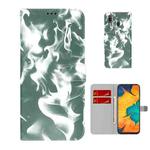 For Samsung Galaxy A20 / A30 Cloud Fog Pattern Horizontal Flip Leather Case with Holder & Card Slot & Wallet(Dark Green)