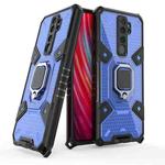 For Xiaomi Redmi Note 8 Pro Space PC+TPU Shockproof Case with Ring Holder(Blue)