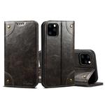 For iPhone 11 Pro Baroque Simple Horizontal Flip Leather Case, with Holder & Card Slots & Wallet(Black)