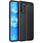 For OPPO Reno6 5G Litchi Texture TPU Shockproof Case(Black)