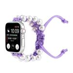 Umbrella Rope Bead Nylon Watch Band For Apple Watch Ultra 49mm / Series 8&7 45mm / SE 2&6&SE&5&4 44mm / 3&2&1 42mm(Purple)