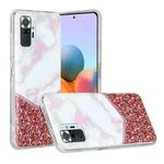 For Xiaomi Redmi Note 10 Pro Marble Pattern Soft TPU Protective Case(Colorblock)