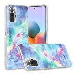 For Xiaomi Redmi Note 10 Pro Marble Pattern Soft TPU Protective Case(Blue)