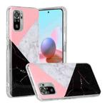 For Xiaomi Redmi Note 10 Marble Pattern Soft TPU Protective Case(Tricolor)