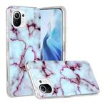 For Xiaomi Mi 11 Lite Marble Pattern Soft TPU Protective Case(Red)