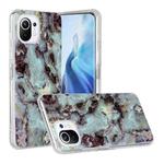 For Xiaomi Mi 11 Lite Marble Pattern Soft TPU Protective Case(Brown)