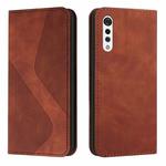 For LG Velvet Skin Feel Magnetic S-type Solid Color Horizontal Flip Leather Case with Holder & Card Slot & Wallet(Brown)