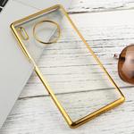 For Huawei Mate 30 Pro Transparent TPU Anti-Drop And Waterproof Mobile Phone Protective Case(Gold)